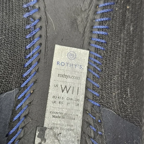 Rothy's Pointed Toe Flats | Black & Gold | Size 11 - Picture 10 of 10